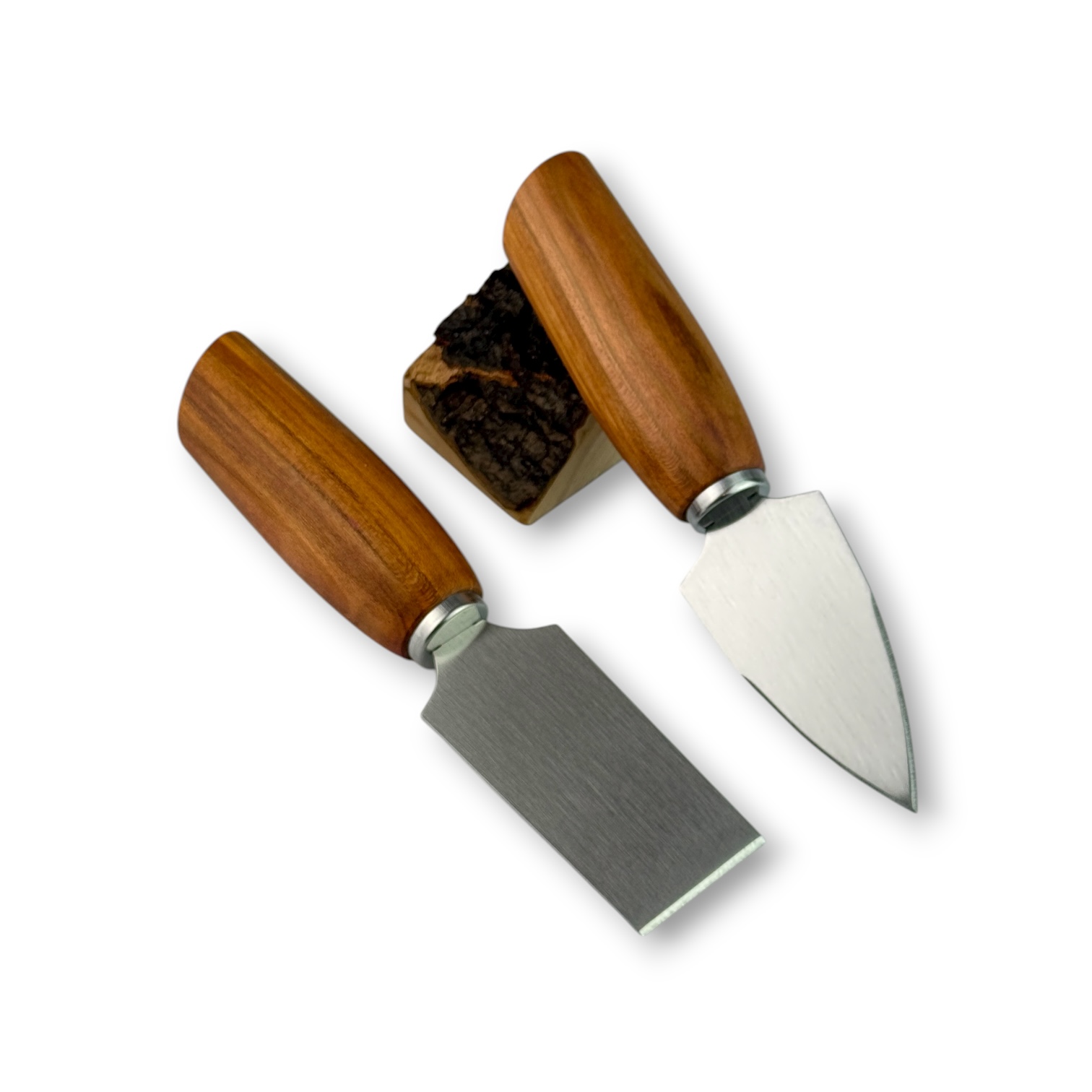 Parmesanmesser-Set aus Zwetschge