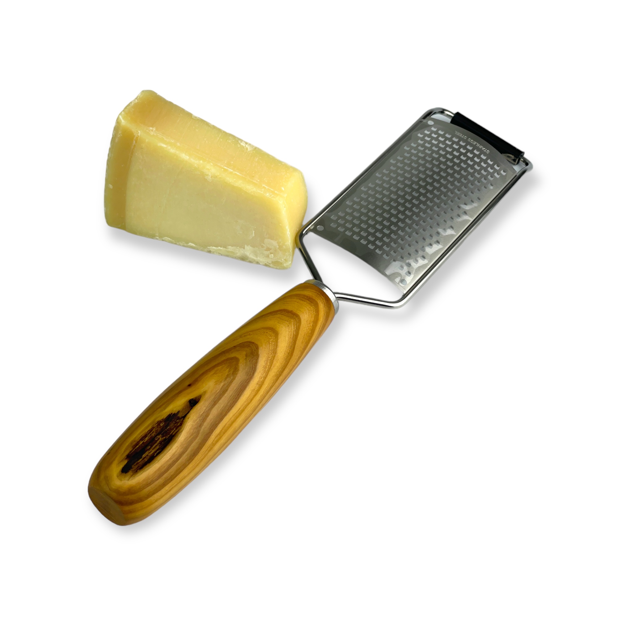 Käse- und Parmesanreibe aus Sanddorn