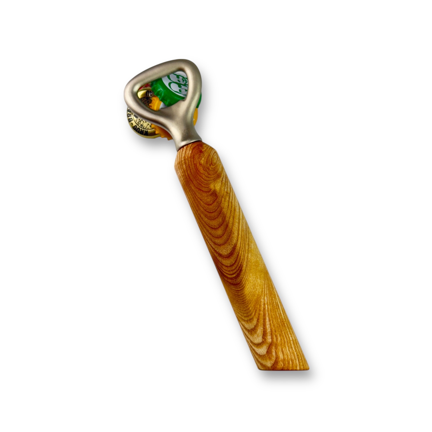 Flaschenöffner aus Ulme/Rüster