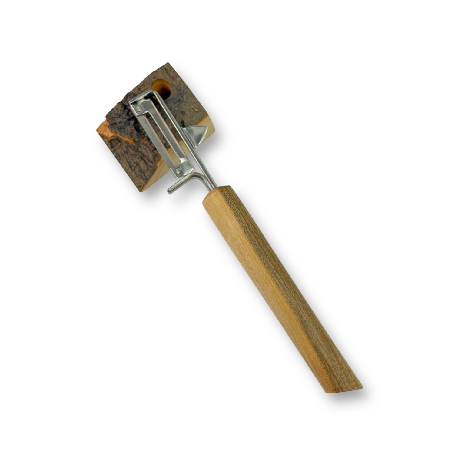 Schäler für Linkshänder aus Nussbaum