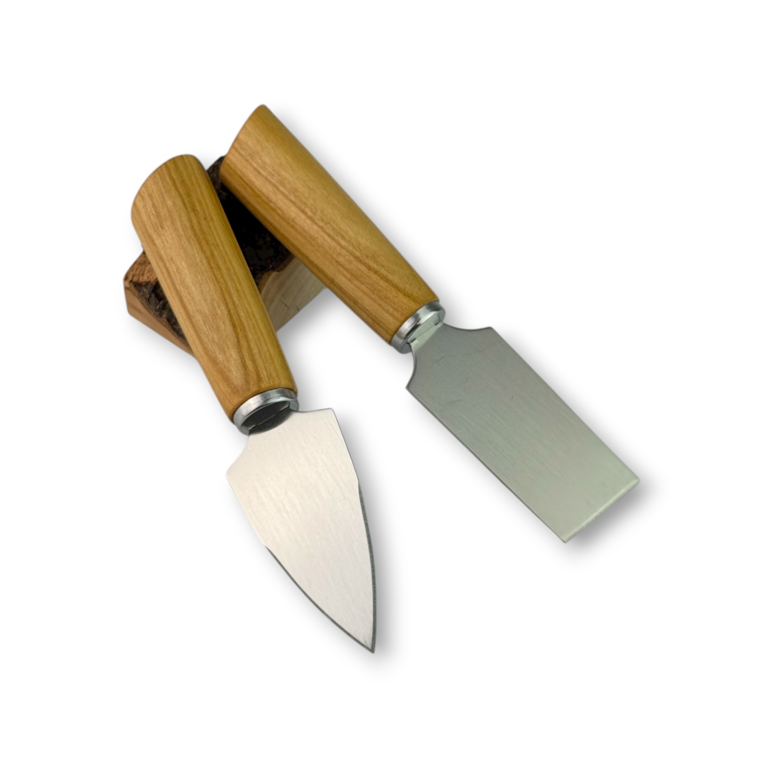 Parmesanmesser-Set aus Kirsche